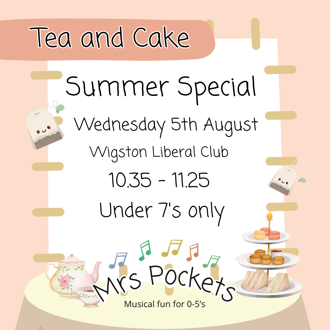 Wigston Wednesdays 10.35 - 11.25 5th August
