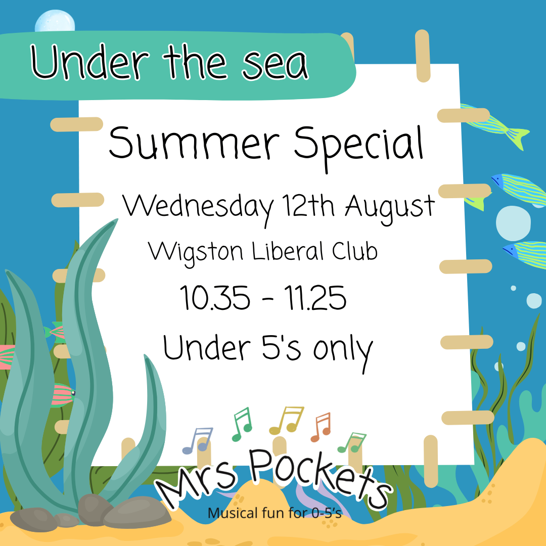 Wigston Wednesdays 10.35 - 11.25 12th August