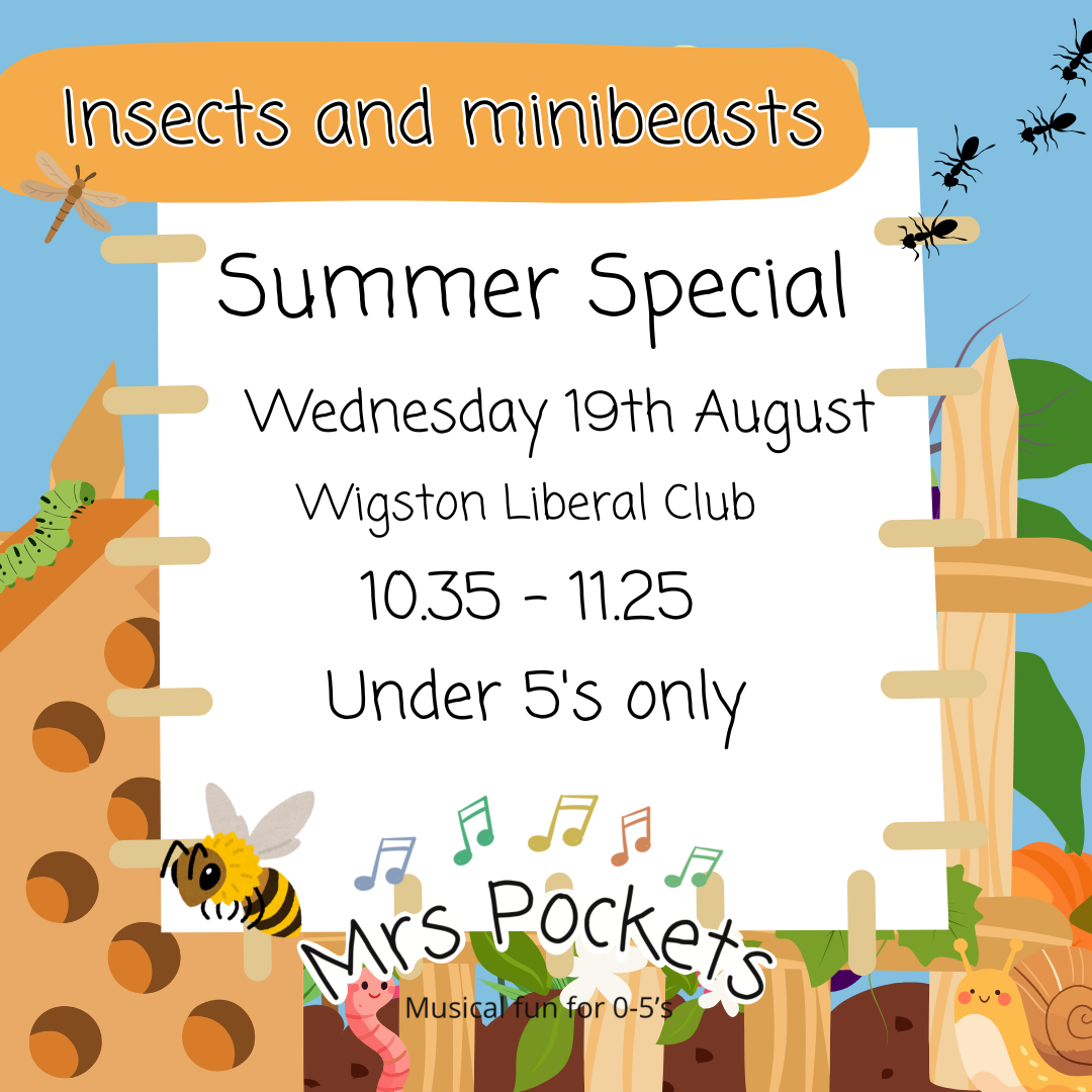 Wigston Wednesdays 10.35 - 11.25 19th August